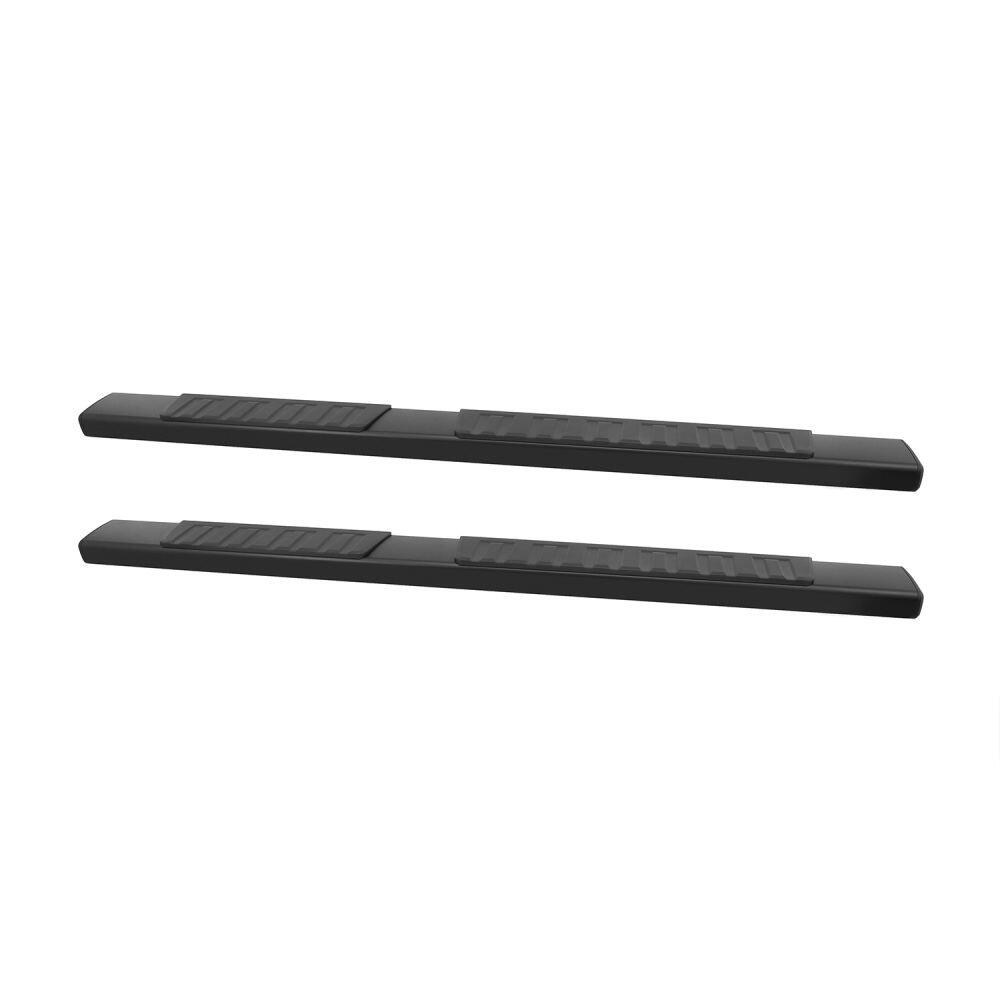 Westin Nerf Bar, R7 Series, With Step Pads, 6 Inch Rectangular Straight, Powder Coated, Black, Aluminum, With Plastic End Caps – 28-71095