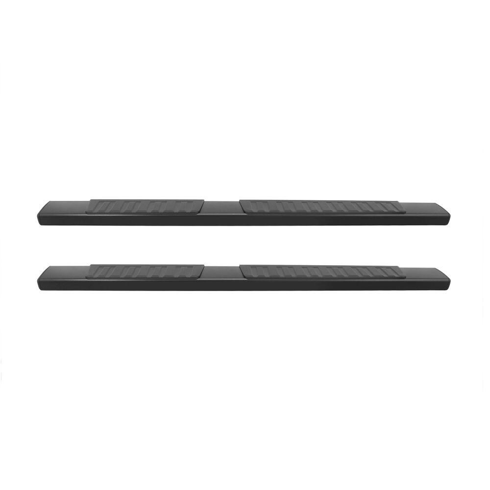 Westin Nerf Bar, R7 Series, With Step Pads, 6 Inch Rectangular Straight, Powder Coated, Black, Aluminum, With Plastic End Caps – 28-71095