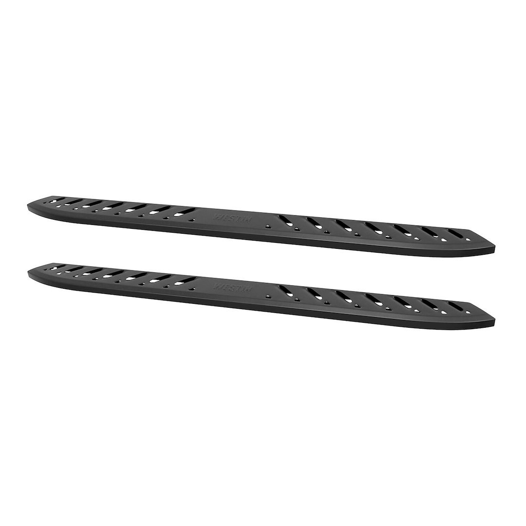 Westin Running Board, Thrasher, Textured Powder Coat, Black, Steel, Unlighted, Rocker Panel Mount – 28-81095