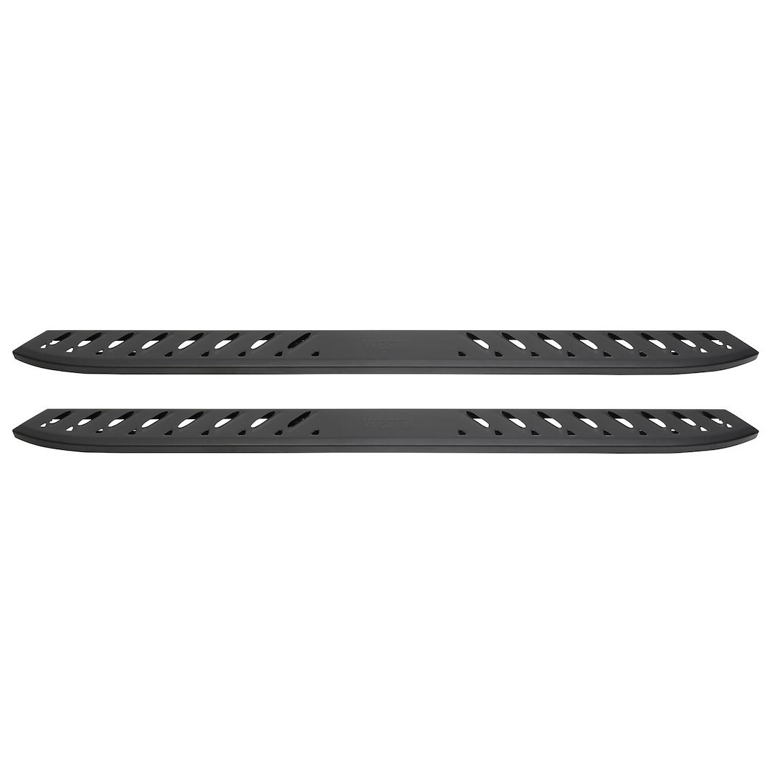 Westin Running Board, Thrasher, Textured Powder Coat, Black, Mild Steel, Unlighted, Rocker Panel Mount – 28-81275