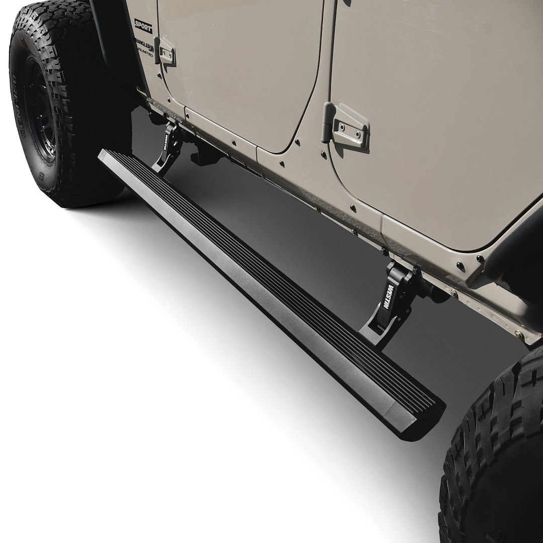 Westin Running Board, Pro-E, Electric, Powder Coated, Textured Black, Aluminum, Lighted, Rocker Panel Mount – 29-23295