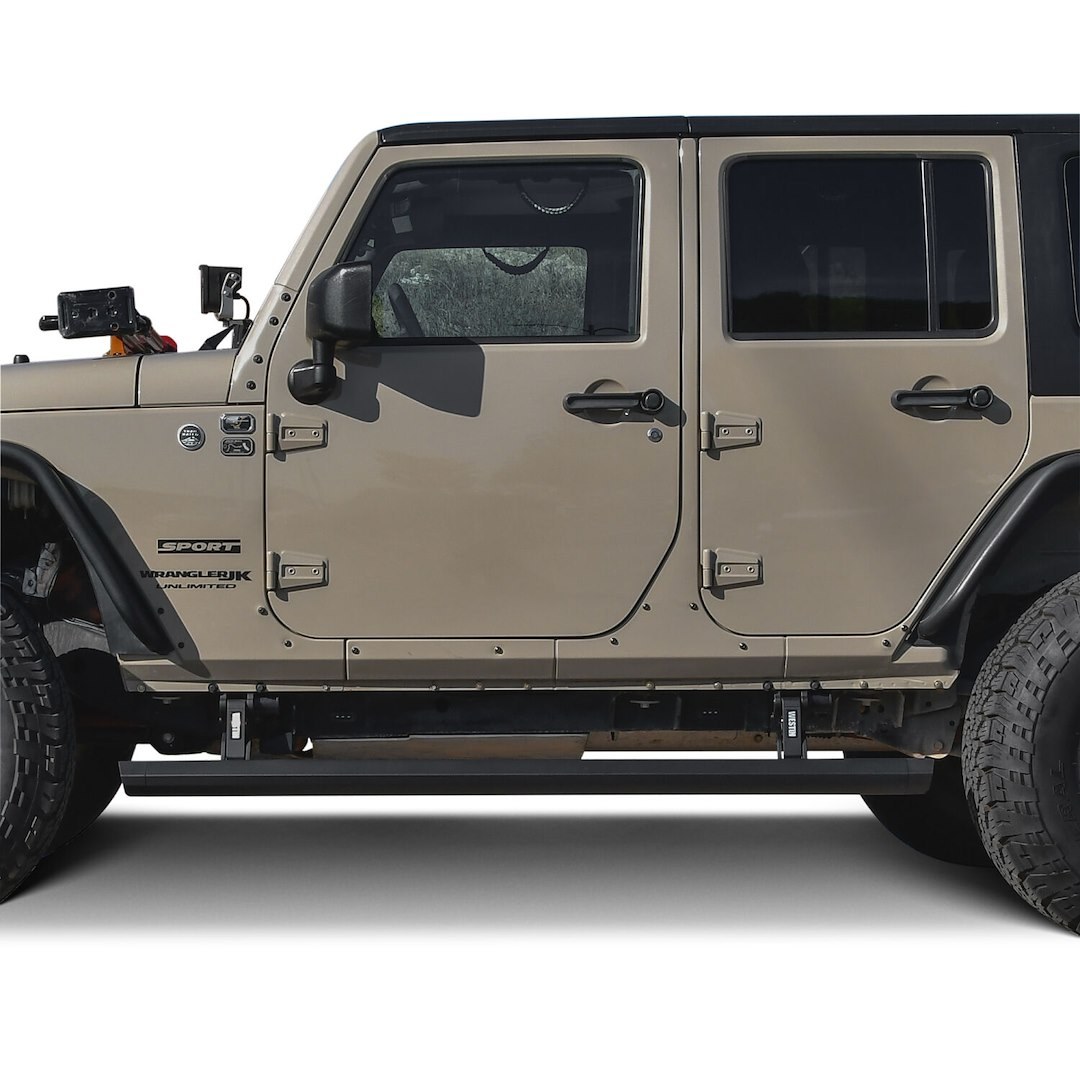 Westin Running Board, Pro-E, Electric, Powder Coated, Textured Black, Aluminum, Lighted, Rocker Panel Mount – 29-23295