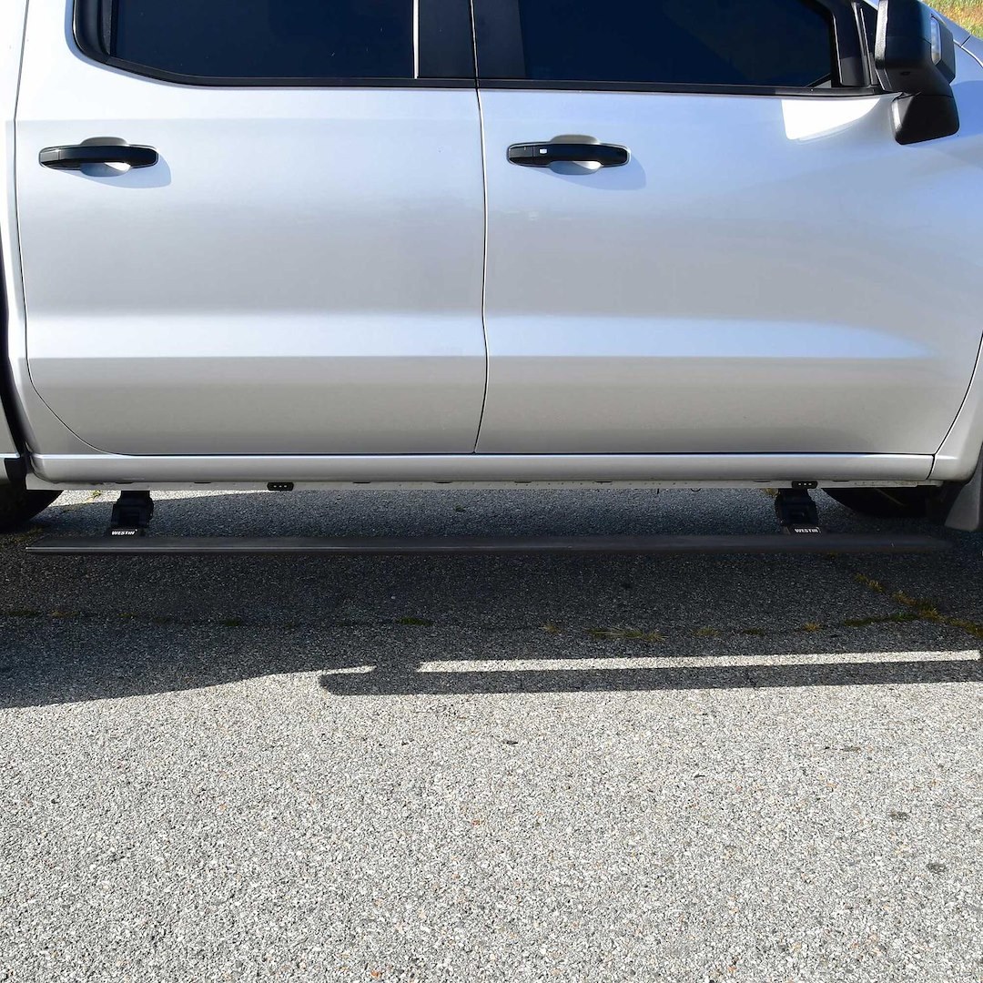 Westin Running Board, Pro-E, Electric, Powder Coated, Textured Black, Aluminum, Lighted, Rocker Panel Mount – 29-24135