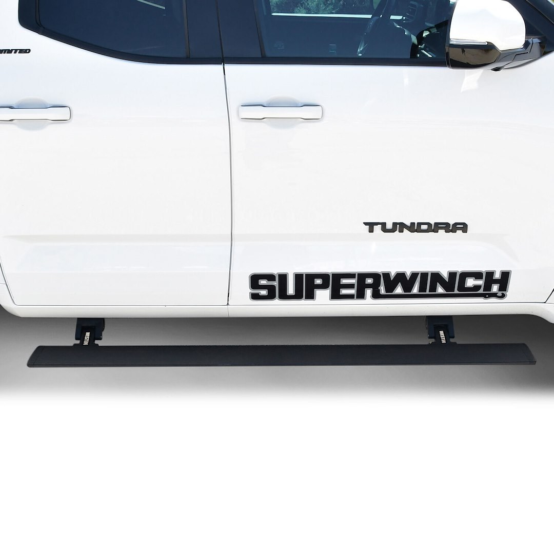 Westin Running Board, Pro-E, Electric, Powder Coated, Textured Black, Aluminum, Lighted, Rocker Panel Mount – 29-24235