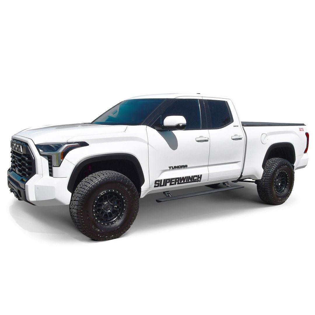 Westin Running Board, Pro-E, Electric, Powder Coated, Textured Black, Aluminum, Lighted, Rocker Panel Mount – 29-24235