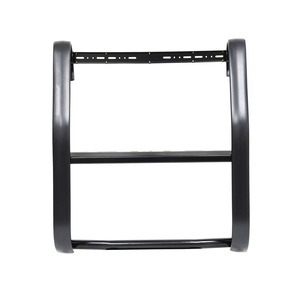 Westin Bumper Push Bar, Elite, Powder Coated, Black, Hrpo Steel, 2-3/4 Inch Rubber Strip Uprights, Without Wraparound Brush Guard – 36-2125