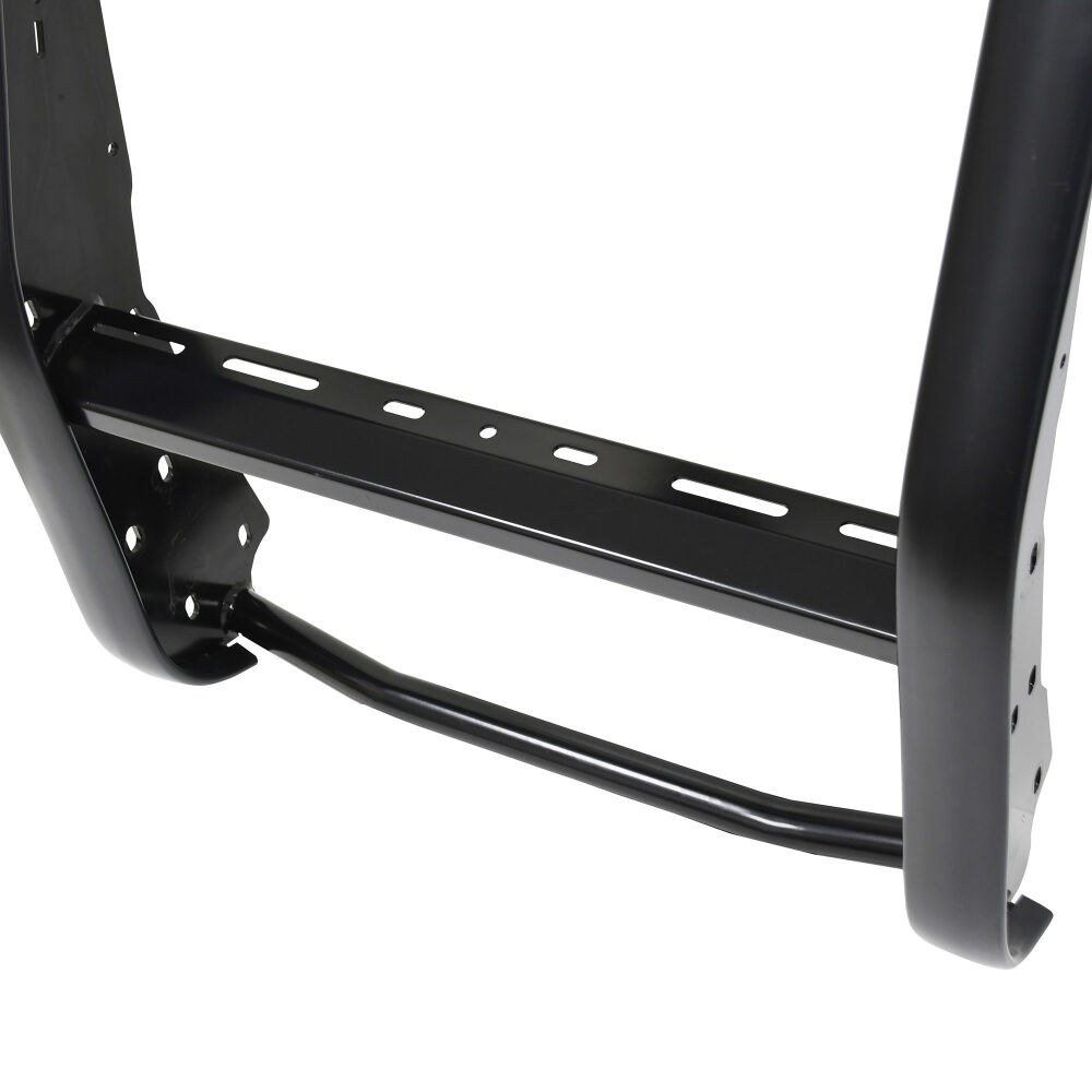 Westin Bumper Push Bar, Elite, Powder Coated, Black, Hrpo Steel, 2-3/4 Inch Rubber Strip Uprights, Without Wraparound Brush Guard – 36-2125