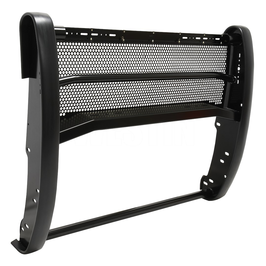 Westin Bumper Push Bar, Elitexd, Powder Coated, Black, Steel, 3 Inch Diameter, Without Wraparound Brush Guard, With Mounting Brackets – 36-54085