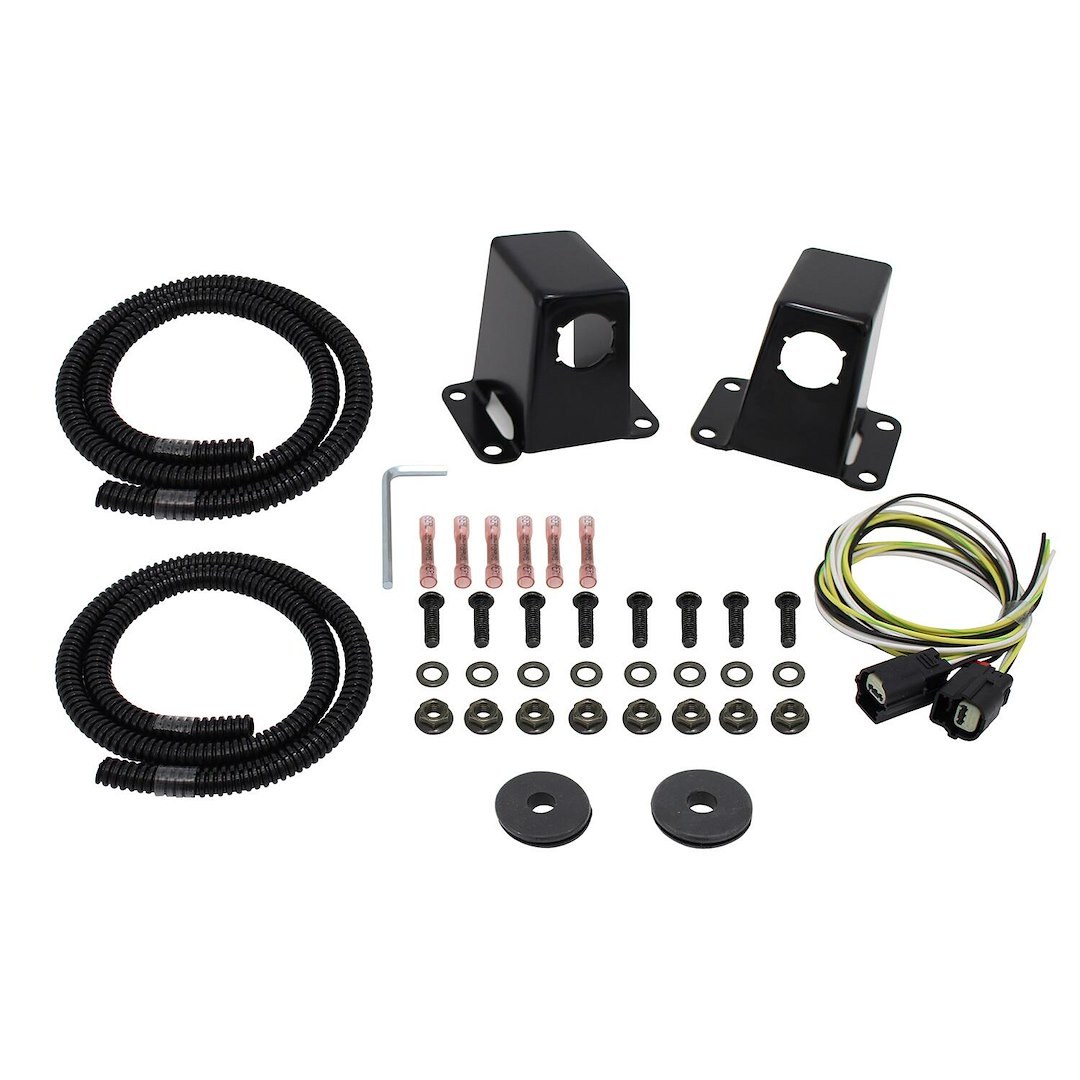 Westin Parking Aid Sensor Relocation Bracket, Relocates OE Sensor to Westin Grille Guard Upright, Powder Coated Black Steel, Set of 2 – 40-0005S