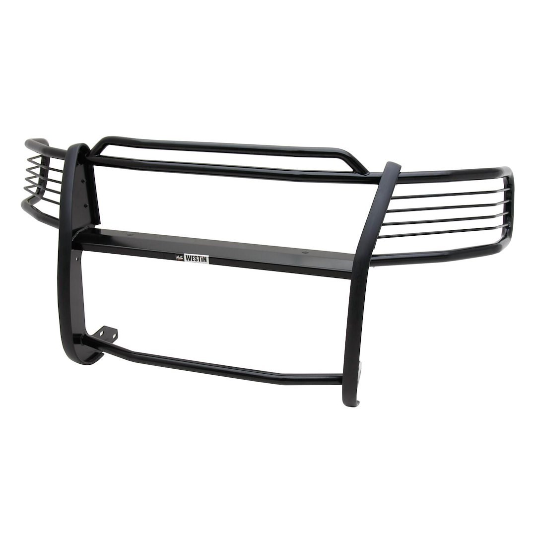 Westin Grille Guard, Sportsman, 1-Piece, Powder Coated, Black, Steel, 1-1/2 Inch Diameter, With Brush Guard, Without Skid Plate – 40-0245