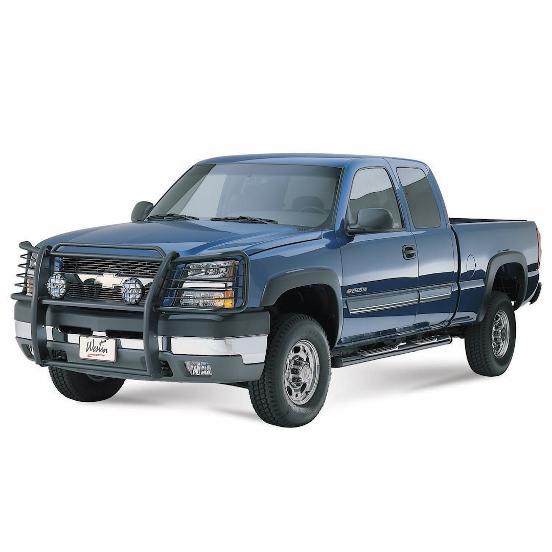 Westin Grille Guard, Sportsman, Powder Coated, Black, Steel, 1-1/2 Inch Diameter, With Brush Guard, Without Skid Plate – 40-1245