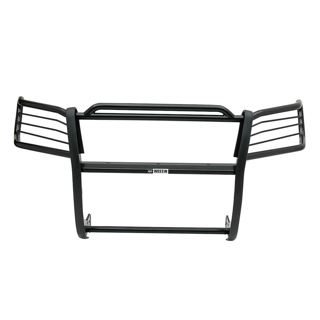 Westin Grille Guard, Sportsman, 1-Piece, Powder Coated, Black, Steel, 1-1/2 Inch Diameter, With Brush Guard, Without Skid Plate – 40-1605