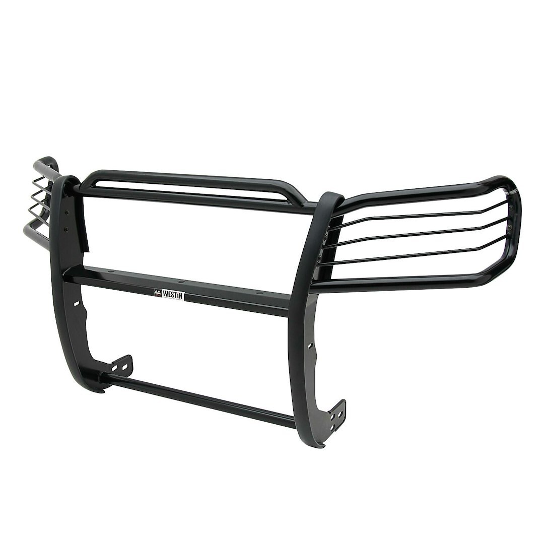 Westin Grille Guard, Sportsman, 1-Piece, Powder Coated, Black, Steel, 1-1/2 Inch Diameter, With Brush Guard, Without Skid Plate – 40-1605