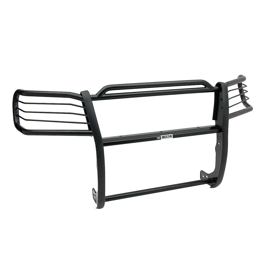 Westin Grille Guard, Sportsman, 1-Piece, Powder Coated, Black, Steel, 1-1/2 Inch Diameter, With Brush Guard, Without Skid Plate – 40-1605
