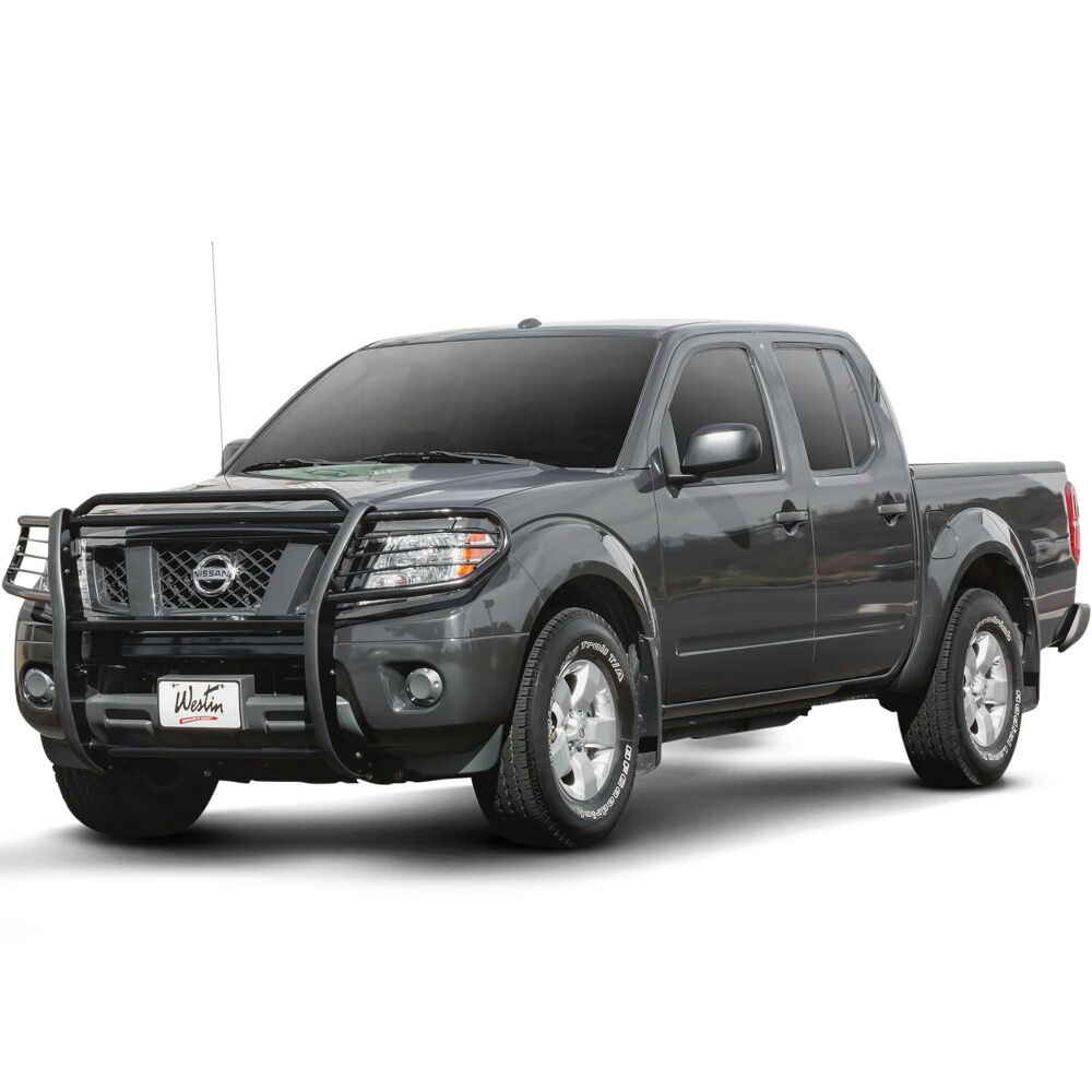 Westin Grille Guard, Sportsman, 1-Piece, Powder Coated, Black, Steel, 1-1/2 Inch Diameter, With Brush Guard, Without Skid Plate – 40-2075