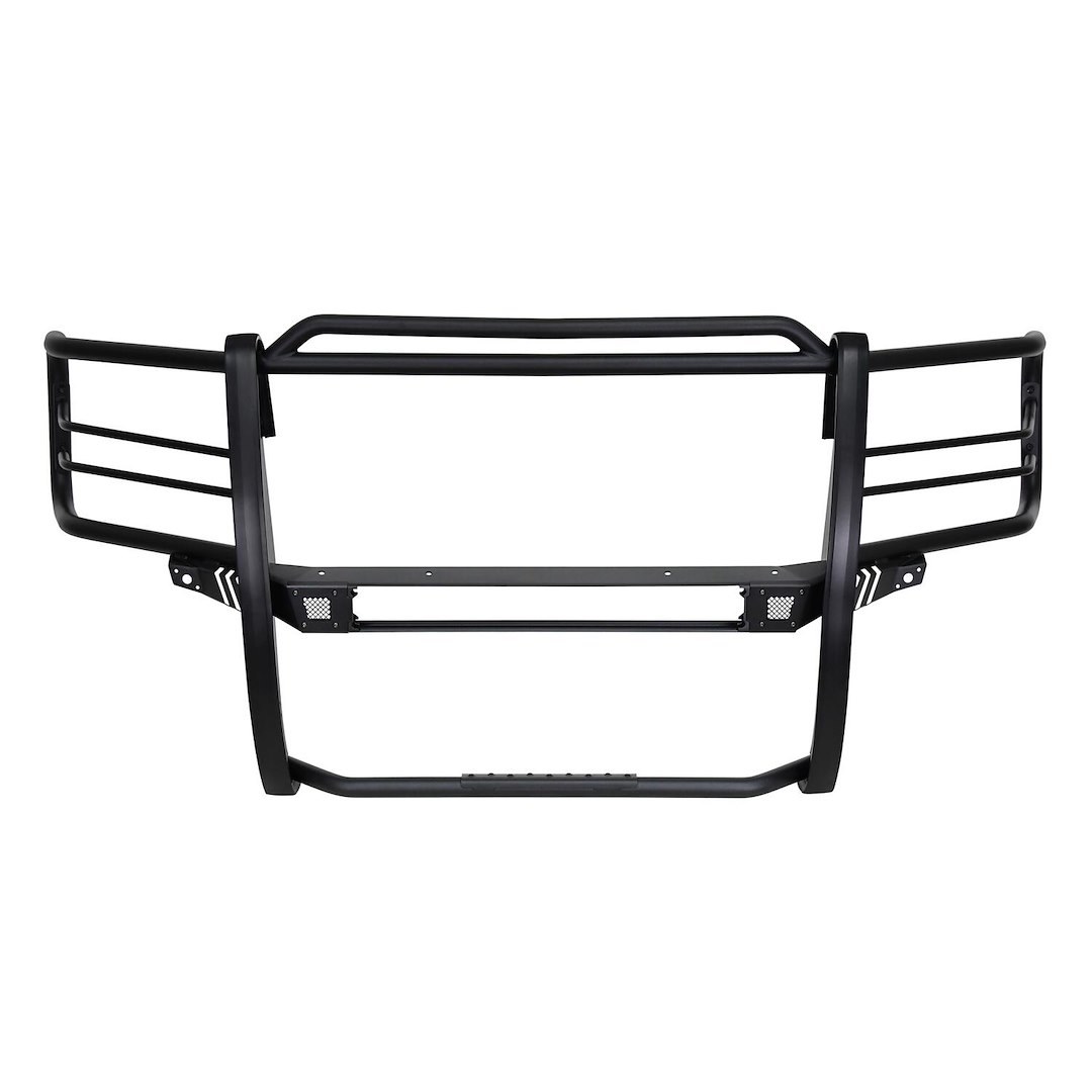 Westin Grille Guard, Sportsman X, Textured E-Coated, Black, Steel, 1-5/8 Inch Outer Steel Tubing/ 2-1/4 Inch Wide Upright Rubber Strips – 40-33875