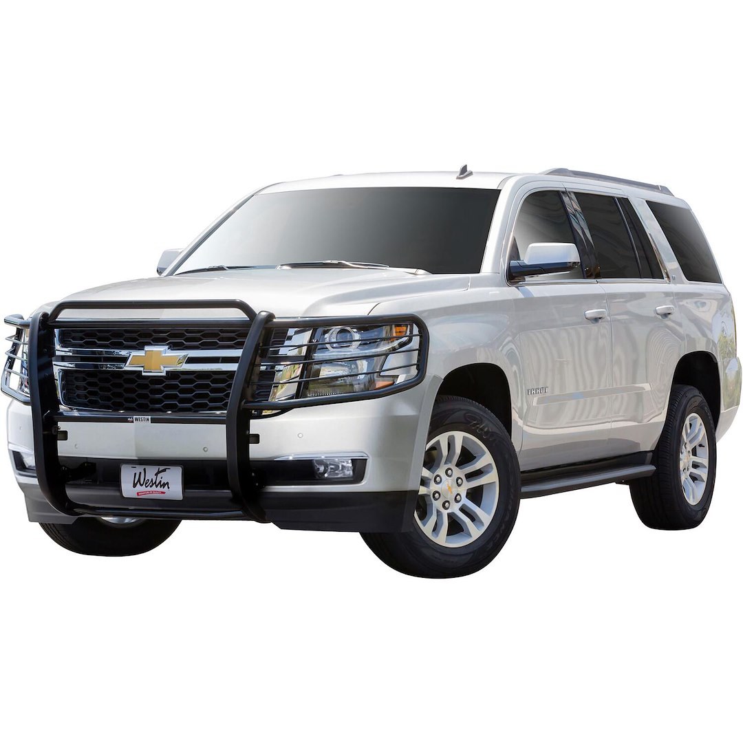 Westin Grille Guard, Sportsman, Powder Coated, Black, Steel, 1-1/2 Inch Diameter, With Brush Guard, Without Skid Plate – 40-3805