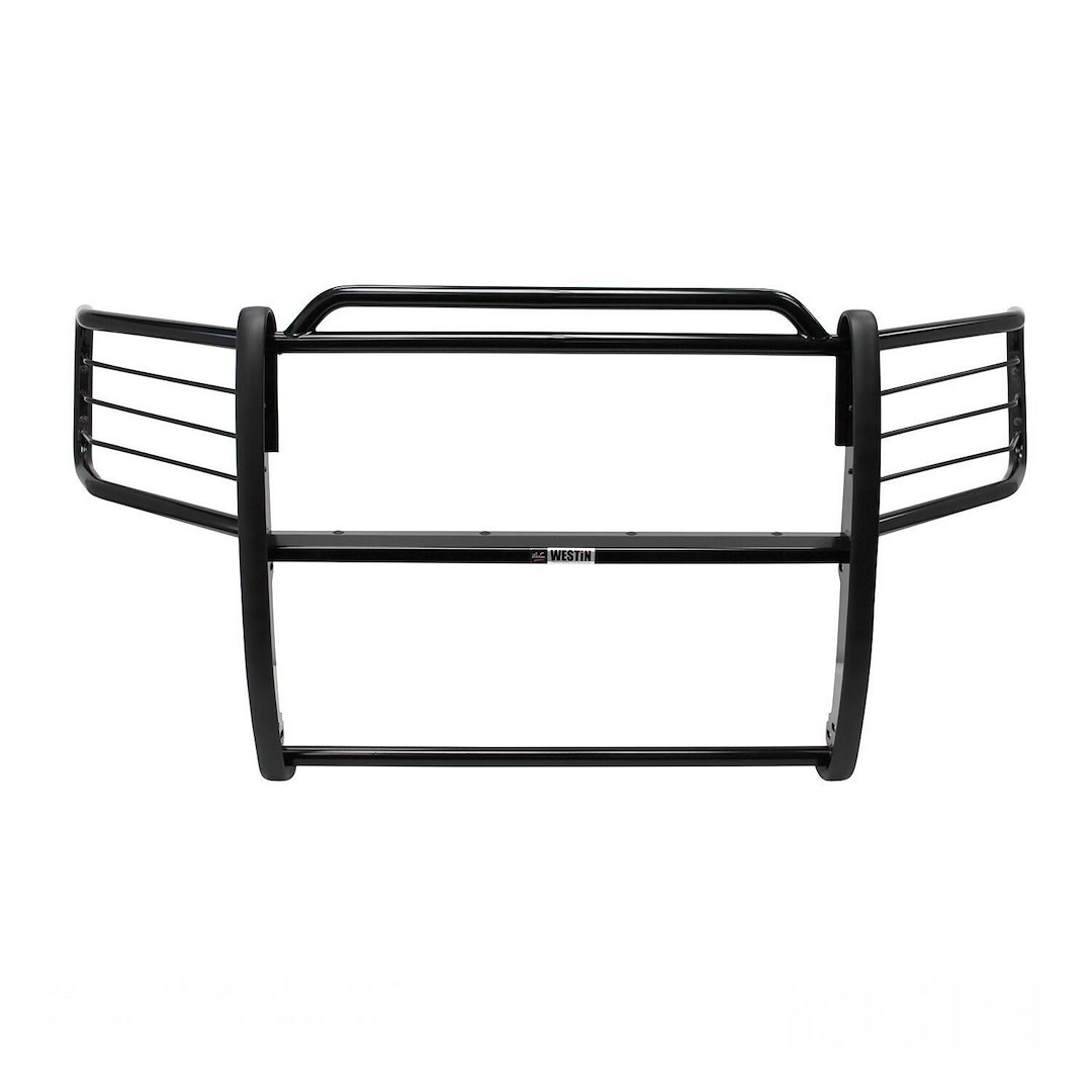 Westin Grille Guard, Sportsman, 1-Piece, Powder Coated, Black, Steel, 1-1/2 Inch Diameter, With Brush Guard, Without Skid Plate – 40-3825