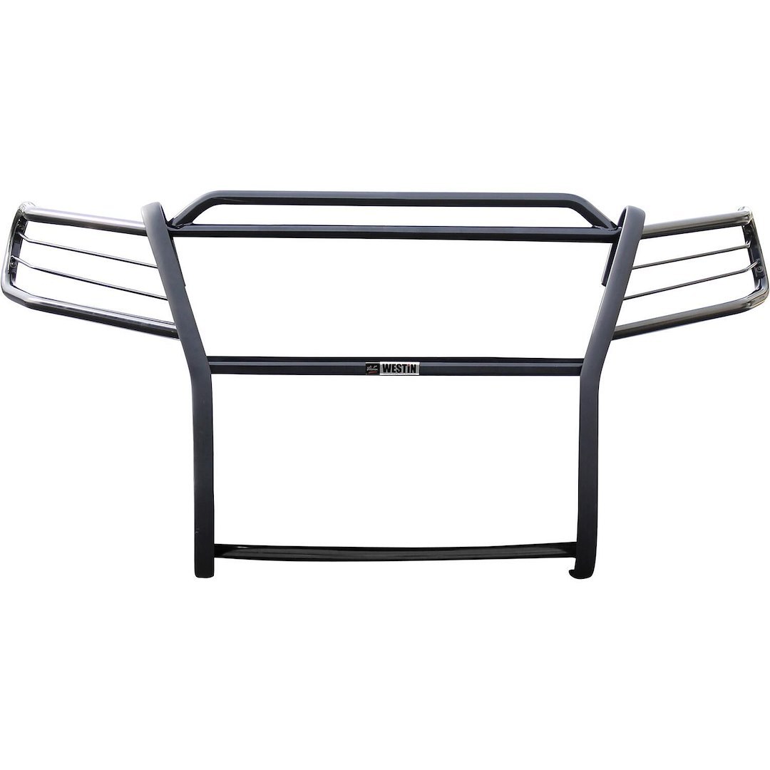Westin Grille Guard, Sportsman, 1-Piece, Powder Coated, Black, Steel, 1-1/2 Inch Diameter, With Brush Guard, Without Skid Plate – 40-3845