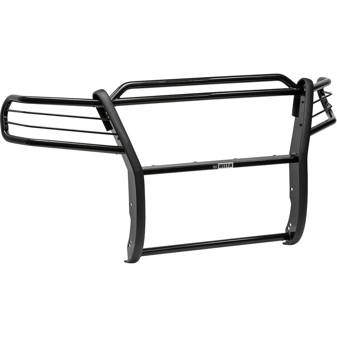 Westin Grille Guard, Sportsman, 1-Piece, Powder Coated, Black, Steel, 1-1/2 Inch Diameter, With Brush Guard, Without Skid Plate – 40-3845