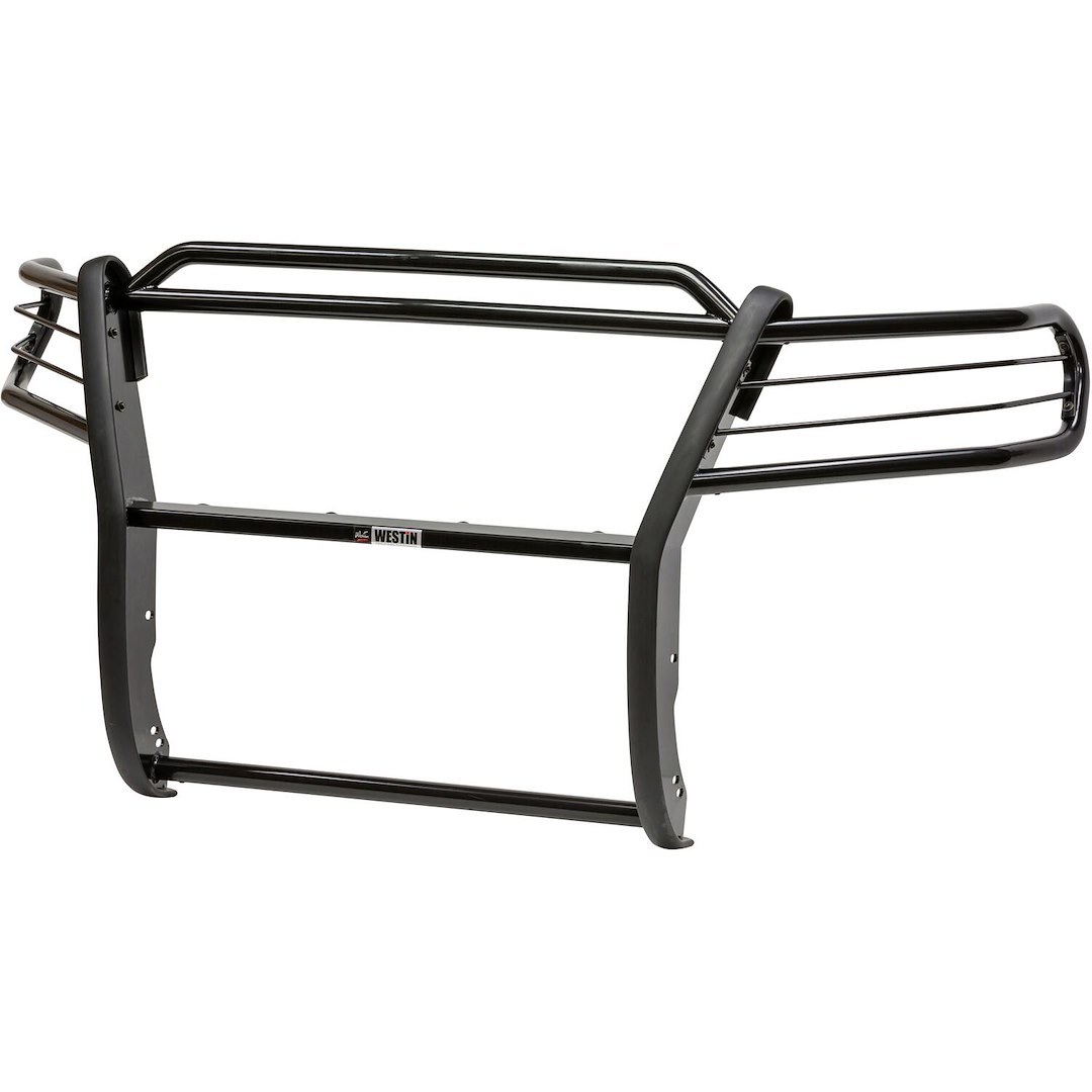 Westin Grille Guard, Sportsman, 1-Piece, Powder Coated, Black, Steel, 1-1/2 Inch Diameter, With Brush Guard, Without Skid Plate – 40-3845
