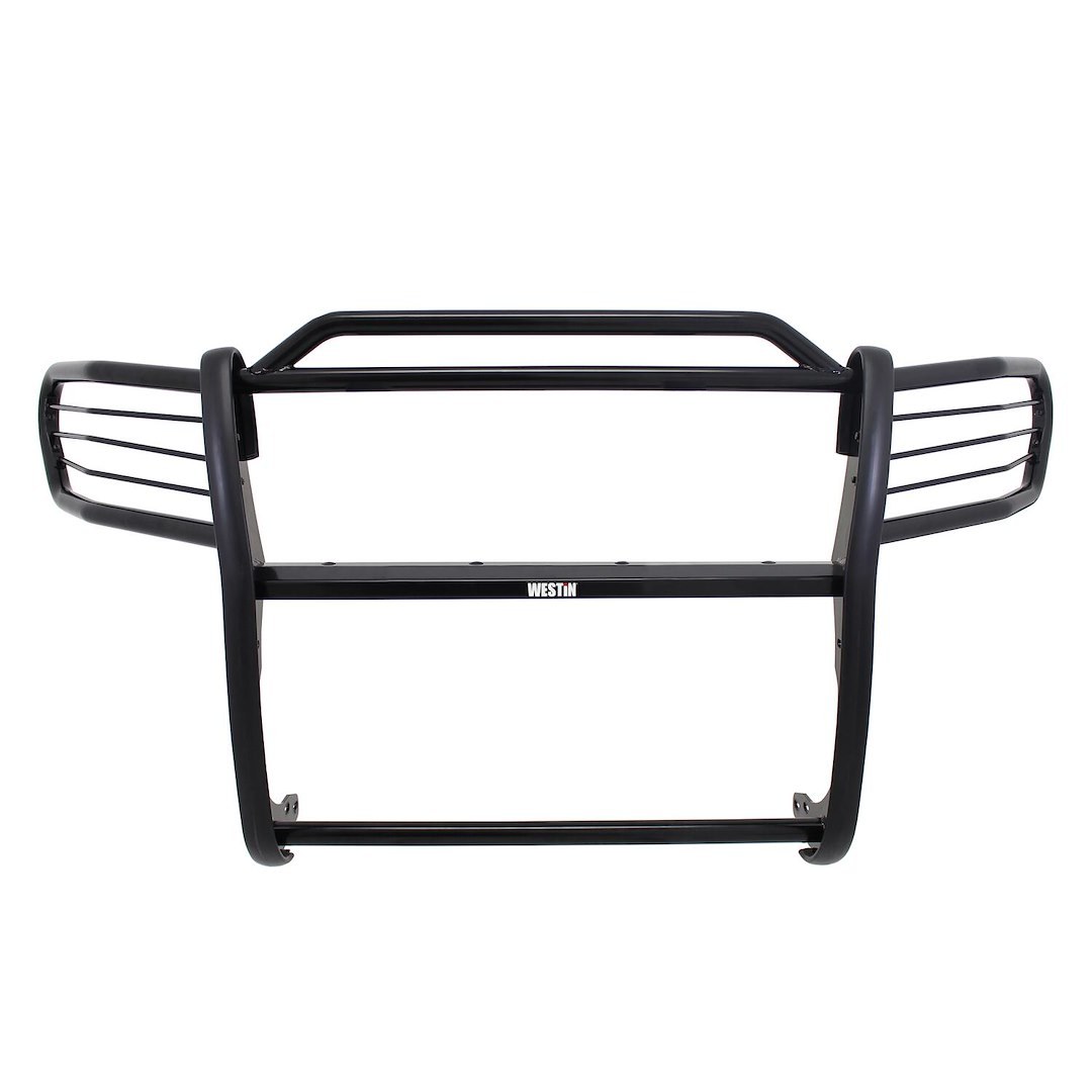 Westin Grille Guard, Sportsman, 1-Piece, Black Powder Coated Steel, 1-1/2 Inch Diameter, With Brush Guard, Without Skid Plate – 40-3885