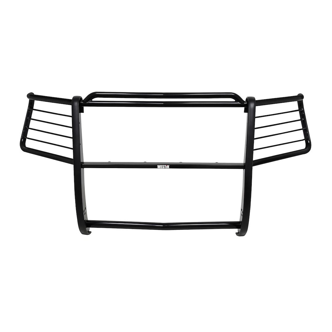 Westin Grille Guard, Sportsman, 1-Piece, Powder Coated, Black, Steel, 1-1/2 Inch Diameter, With Brush Guard, Without Skid Plate – 40-3955