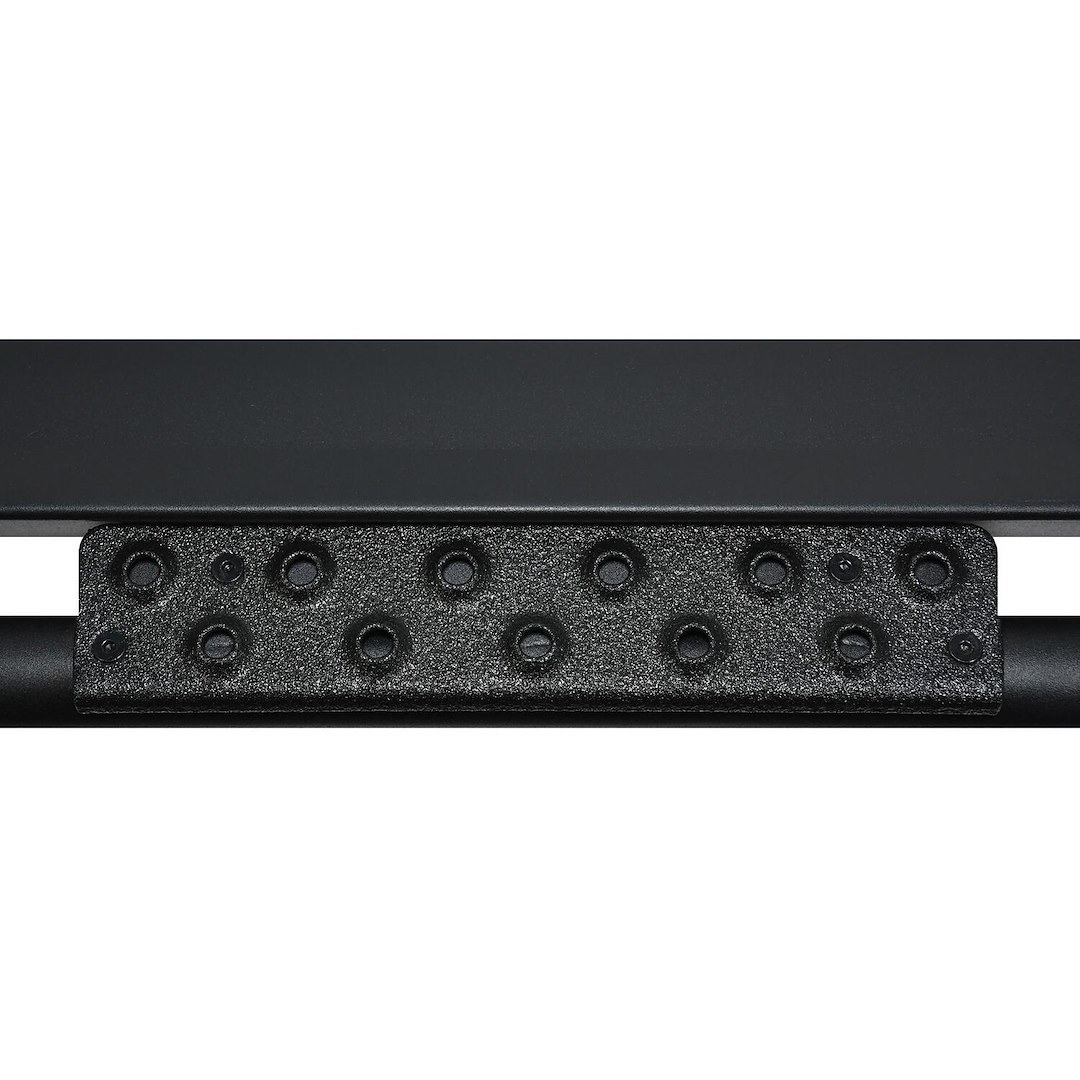 Westin Nerf Bar, Xts, With Step Plate, 1-3/4 Inch Round Bent, Textured Powder Coated, Black, Steel, Rocker Panel Mount – 42-14195