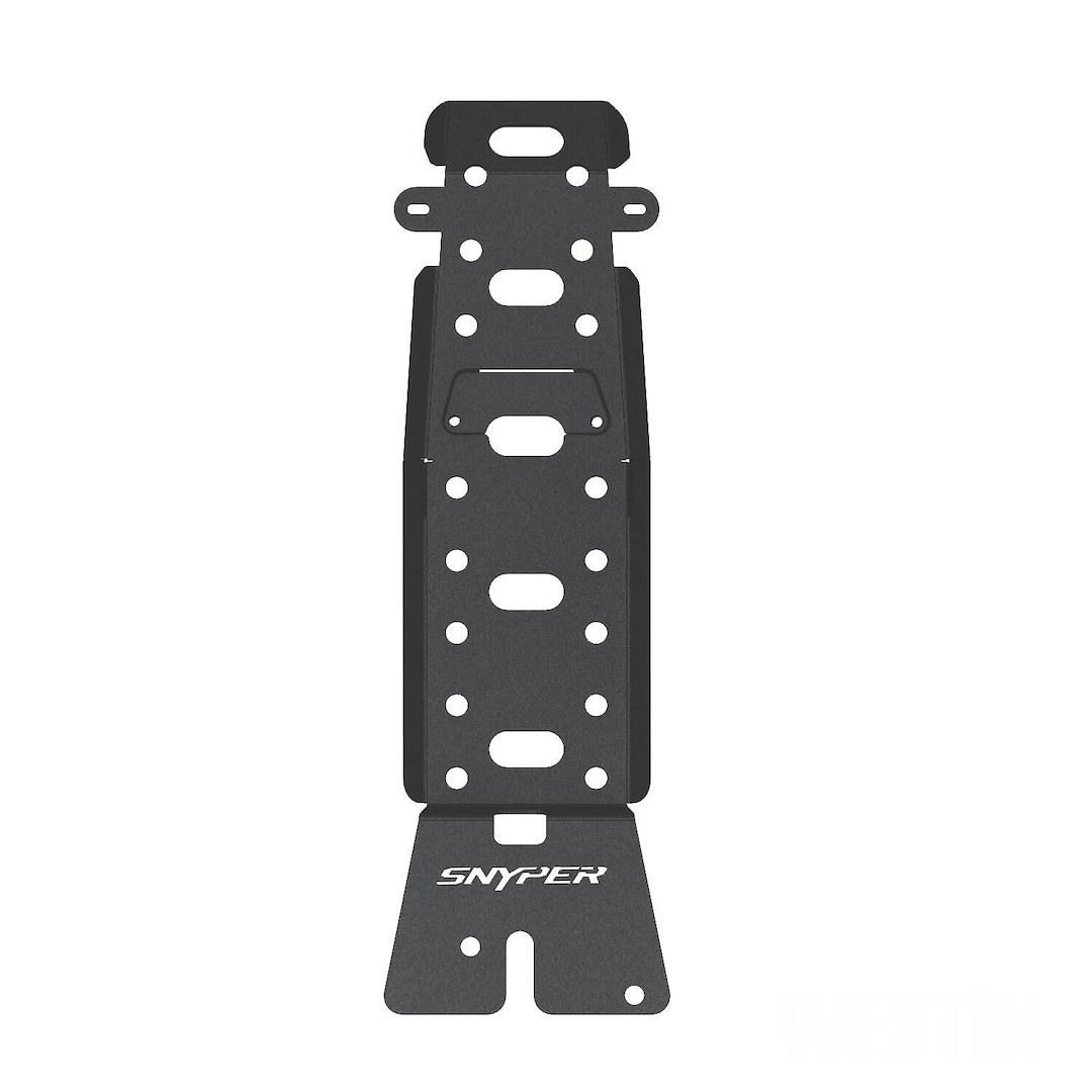 Westin Skid Plate, Snyper, Oil Pan/Transmission, Textured Powder Coated, Black, Steel – 42-21015