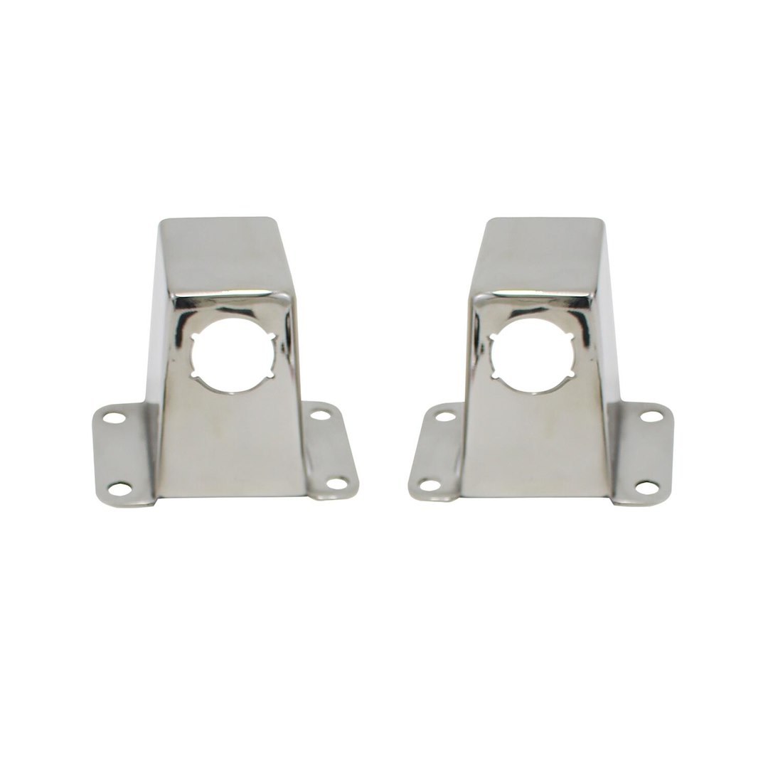 Westin Parking Aid Sensor Relocation Bracket, Relocates OE Sensor to Westin Grille Guard Upright, Polished Stainless Steel, Set of 2 – 45-0010S