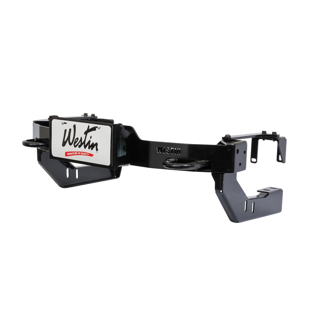 Westin License Plate Relocation Kit, Max Winch Mounting System, Relocates to Winch Tray, Flip Up Hinged System, Non-Illuminated – 46-20055