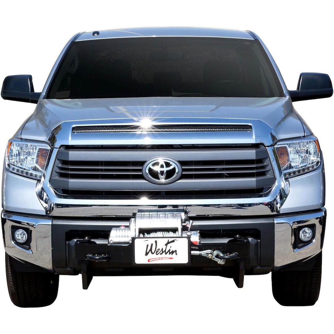 Westin License Plate Relocation Kit, Max Winch Mounting System, Relocates to Winch Tray, Flip Up Hinged System, Non-Illuminated – 46-20055