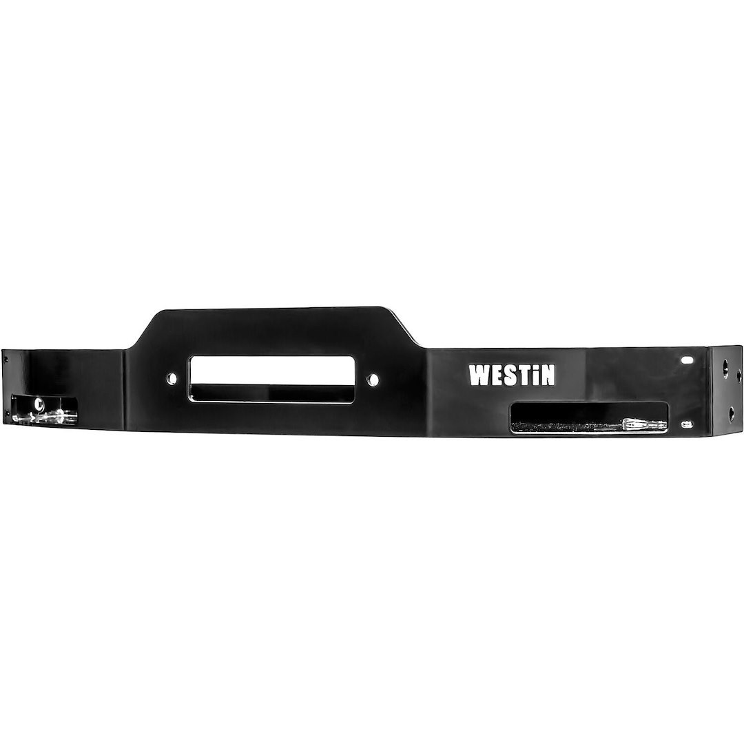 Westin Winch Mount, Max Winch Mounting System, Will Accommodate Most Major Brand Winches, Fixed Mount, Powder Coated, Black, Steel – 46-23725