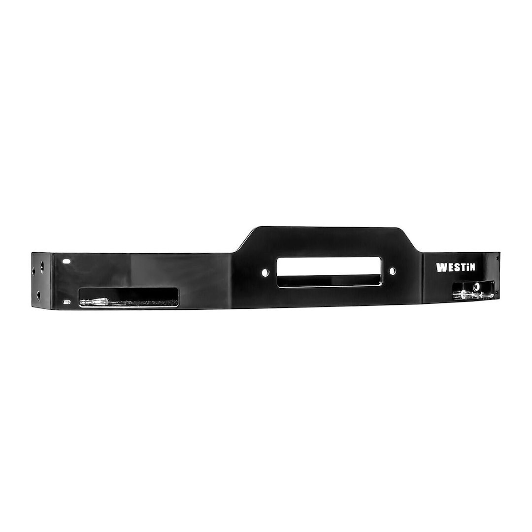 Westin Winch Mount, Max Winch Mounting System, Will Accommodate Most Major Brand Winches, Fixed Mount, Powder Coated, Black, Steel – 46-23735