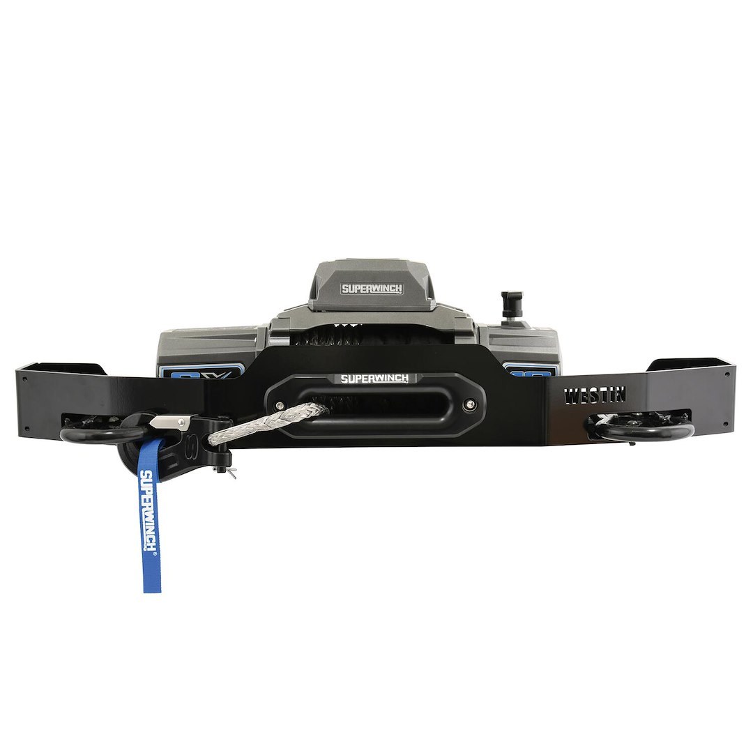 Westin Winch Mount, T-Max Winch Tray, For Use with T-Max Winches, Fixed Mount, Will Also Accommodate Most Major Brand Winches – 46-23835