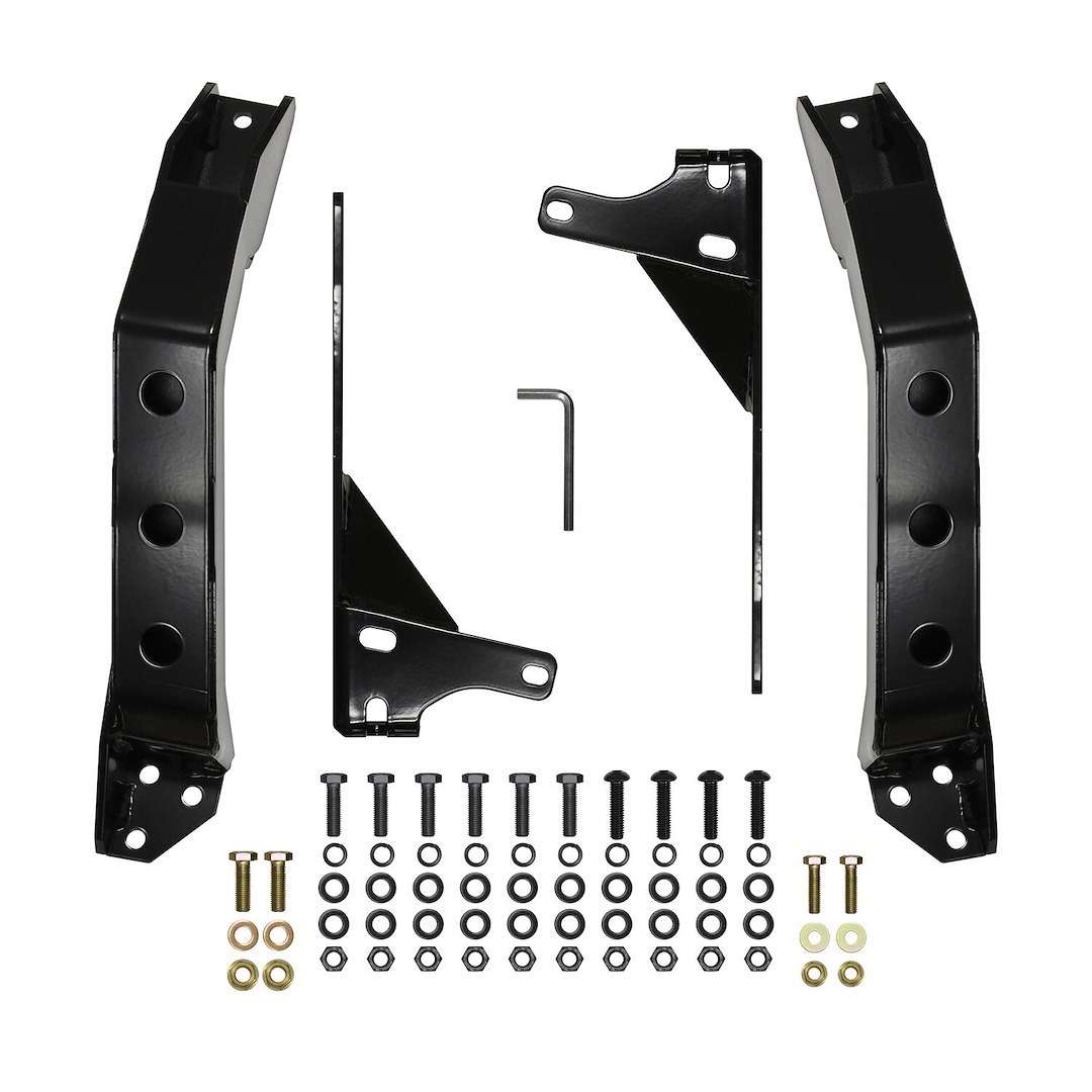 Westin Winch Mount, Max Winch Mounting System, Accommodates Most Medium Frame 8,000 to 12,000 Pound Winches, Powder Coated, Black, Steel – 46-24075