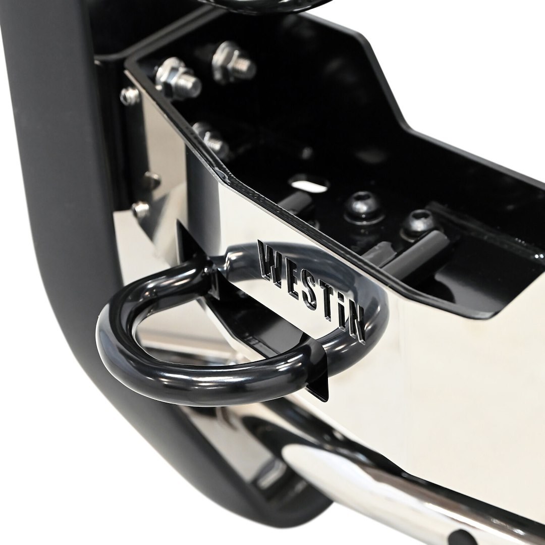Westin Tow Hook, T-Max ®, Functional, Universal, Powder Coated, Black, Steel, Single – 46-3005