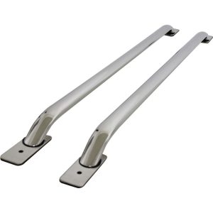 Westin Bed Side Rail, Platinum, Universal 64 Inch Length/ 60 Inch Mount Hole to Mount Hole, Stake Pocket Mount, Stainless Steel – 50-2030