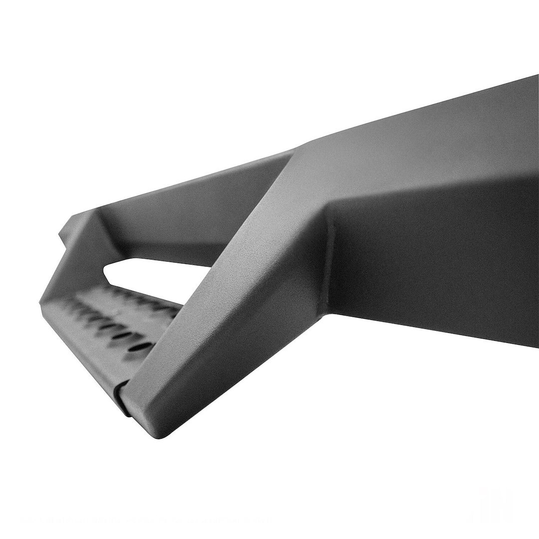 Westin Nerf Bar, Hdx, With Drop Down Steps, 3 Inch Square Straight, Powder Coated, Black, Mild Steel, With Welded End Caps – 56-13525