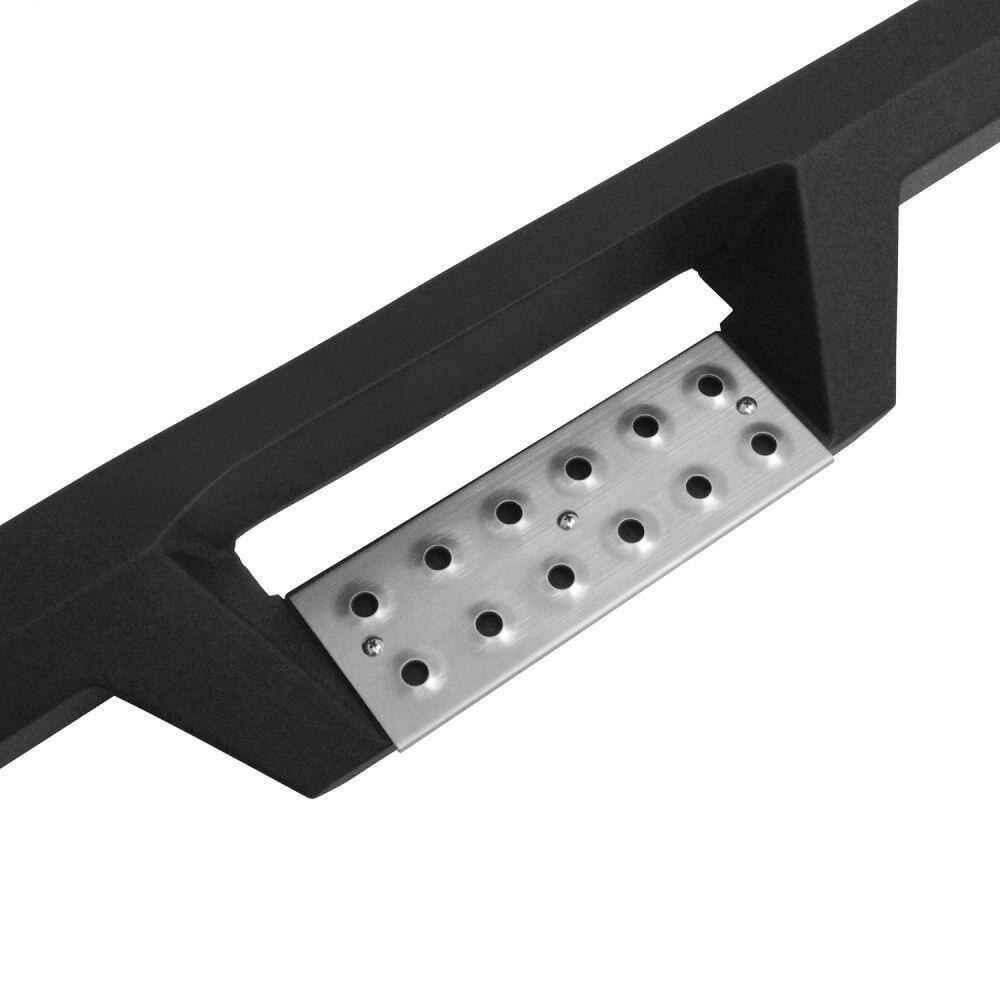 Westin Nerf Bar, Hdx, With Drop Down Steps, 3 Inch Square Straight, Powder Coated, Black, Stainless Steel, With Welded End Caps – 56-140152
