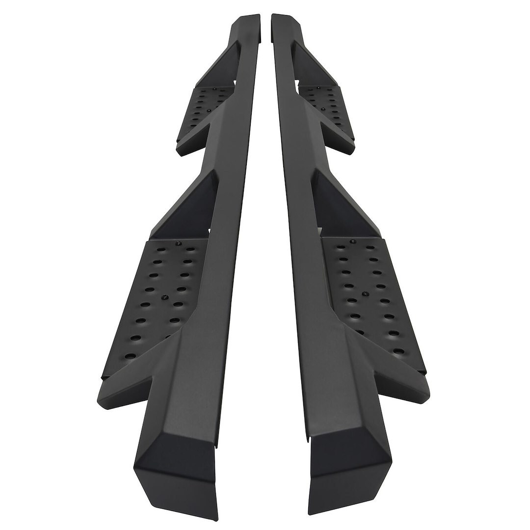 Westin Nerf Bar, Hdx, With Drop Down Steps, 3 Inch Square Straight, Powder Coated, Black, Mild Steel, With Welded End Caps – 56-14025