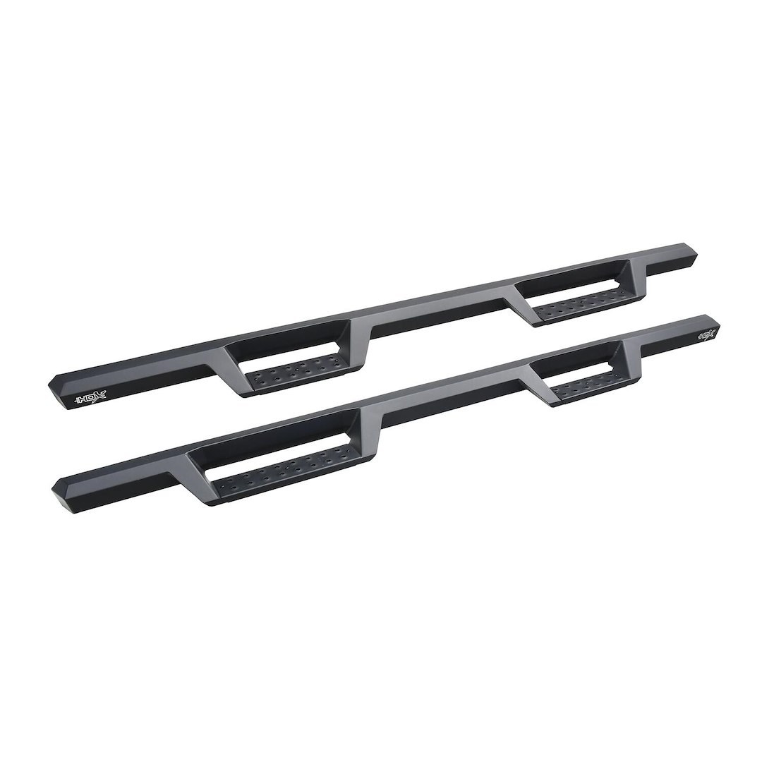 Westin Nerf Bar, Hdx, With Drop Down Steps, 3 Inch Square Straight, Powder Coated, Black, Mild Steel, With Welded End Caps – 56-14135