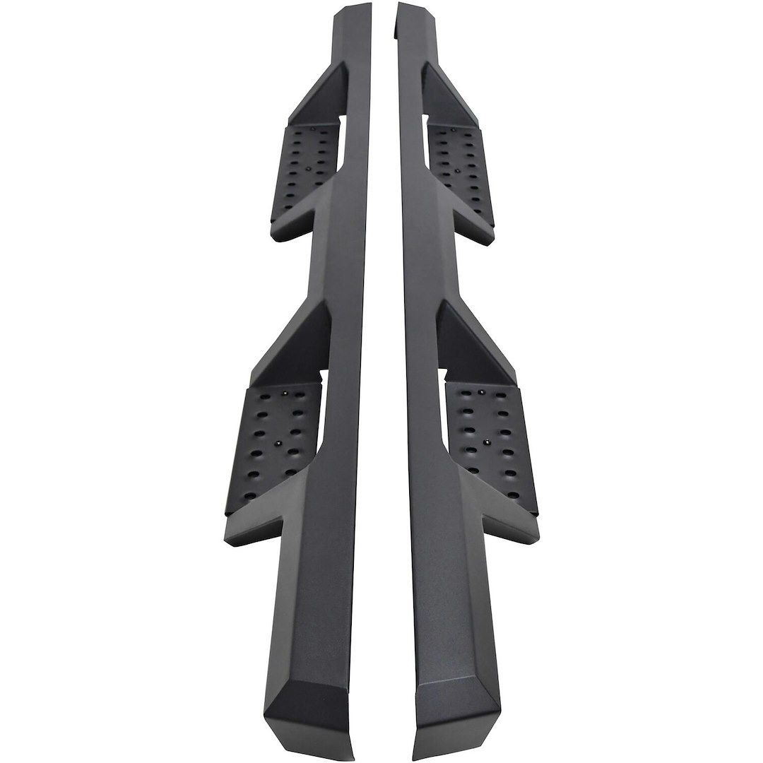 Westin Nerf Bar, Hdx, With Drop Down Steps, 3 Inch Square Straight, Powder Coated, Black, Mild Steel, With Welded End Caps – 56-14155