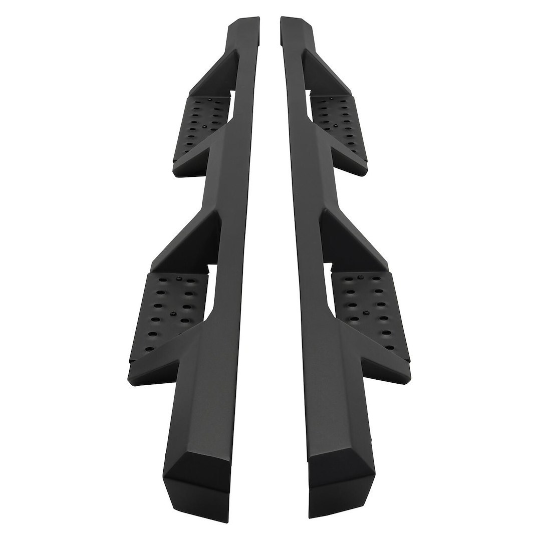 Westin Nerf Bar, Hdx, With Drop Down Steps, Hexagonal Straight, Textured Powder Coated, Black, Steel, Rocker Panel Mount, With Mounting Kit – 56-14215