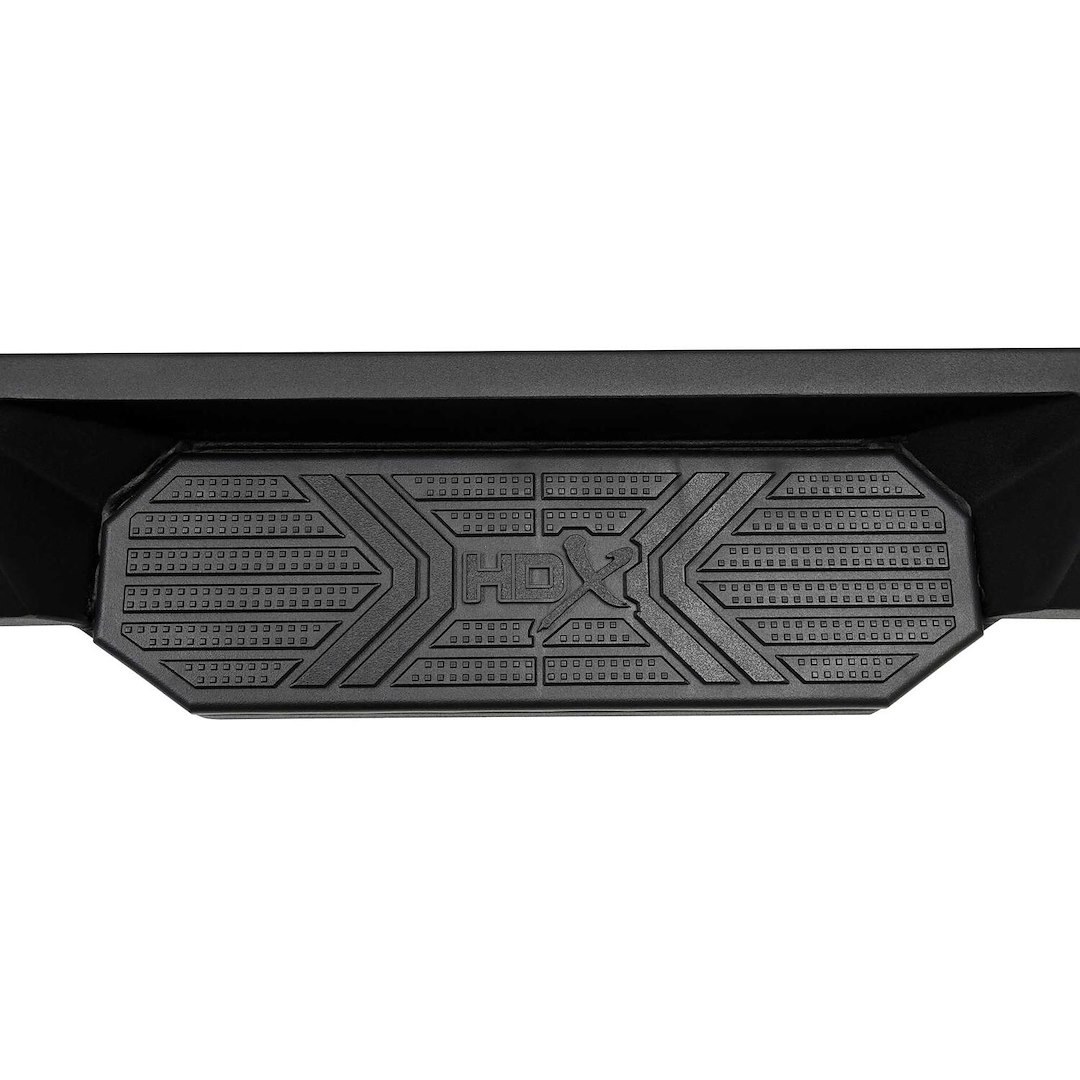 Westin Nerf Bar, Hdx Xtreme, With Drop Down Steps, Hexagonal Straight, Powder Coated, Textured Black, Steel, With Welded End Caps – 56-22785