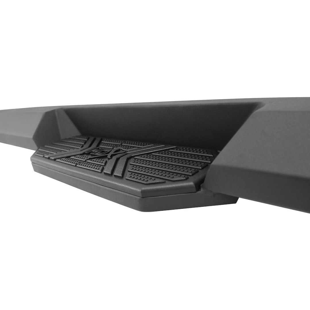 Westin Nerf Bar, Hdx Xtreme, With Step Pads, 3 Inch Square Straight, Textured Powder Coat, Black, Steel, With Welded End Caps – 56-23945