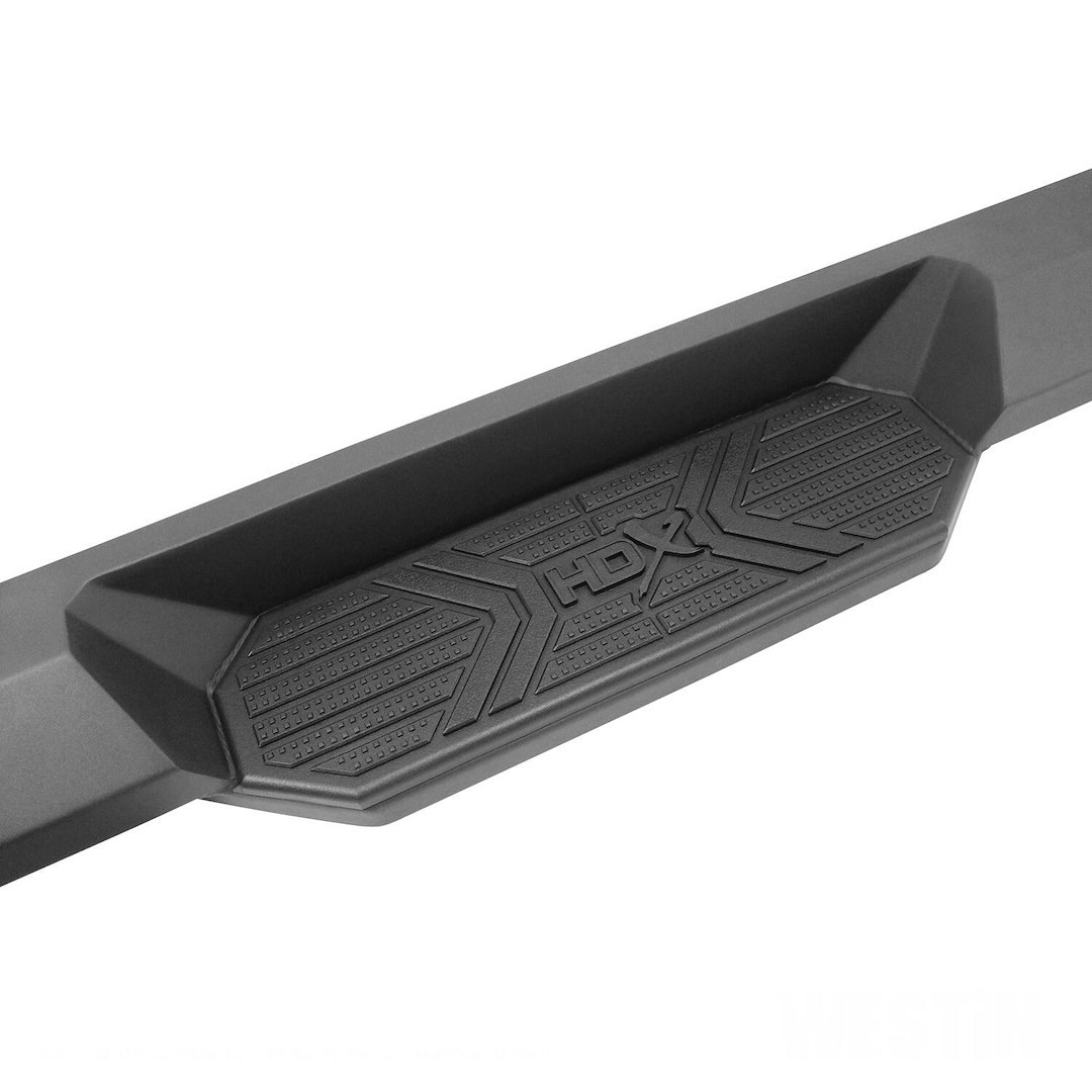 Westin Nerf Bar, Hdx Xtreme, With Step Pads, 3 Inch Square Straight, Textured Powder Coat, Black, Steel, With Welded End Caps – 56-24145