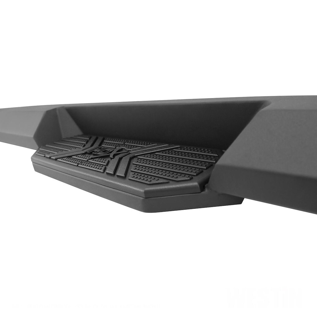 Westin Nerf Bar, Hdx Xtreme, With Step Pads, 3 Inch Square Straight, Textured Powder Coat, Black, Steel, With Welded End Caps – 56-24145