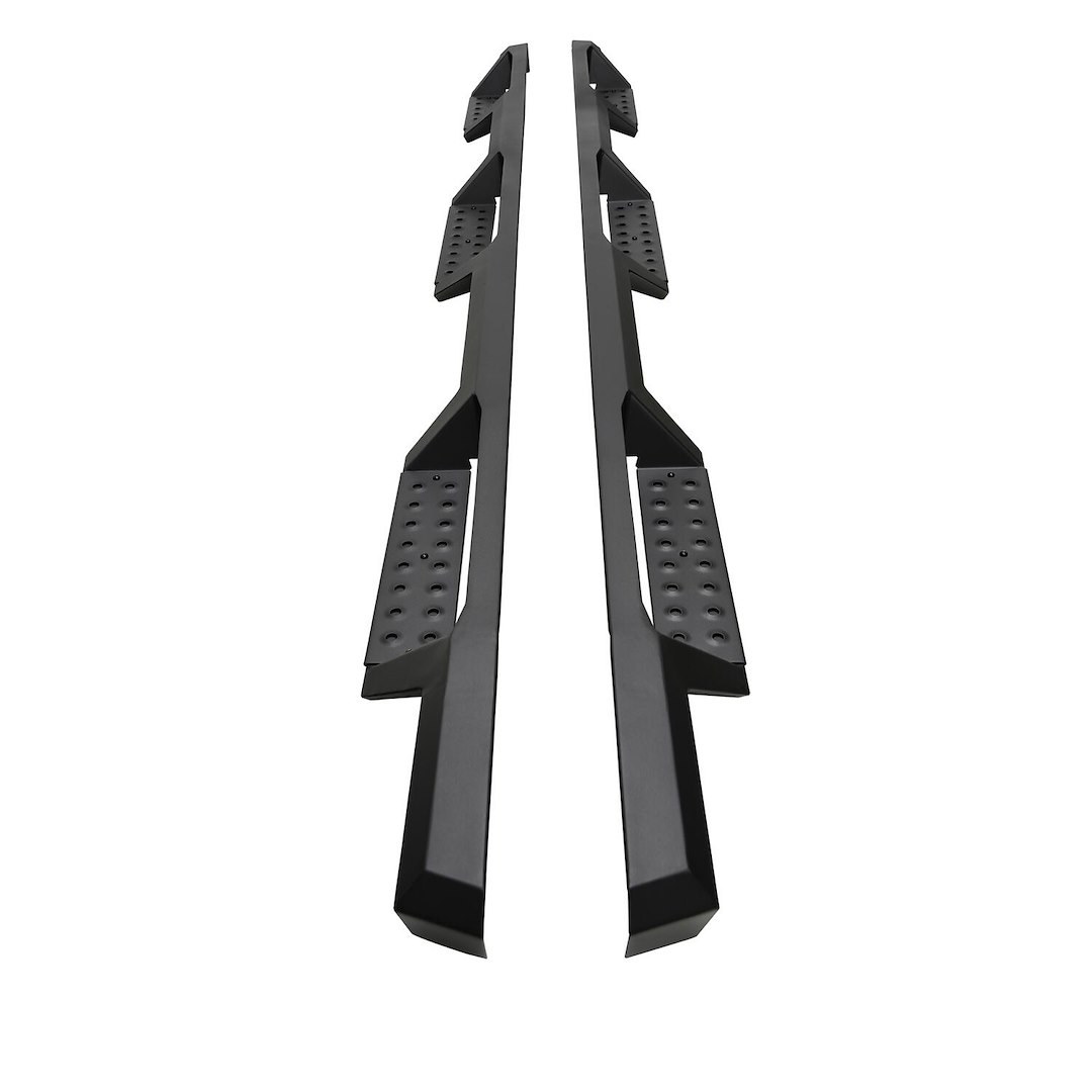 Westin Nerf Bar – Truck Wheel to Wheel, Hdx, With Drop Down Steps, With Bed Step, 3 Inch Square Straight, Textured Powder Coated, Black – 56-534765