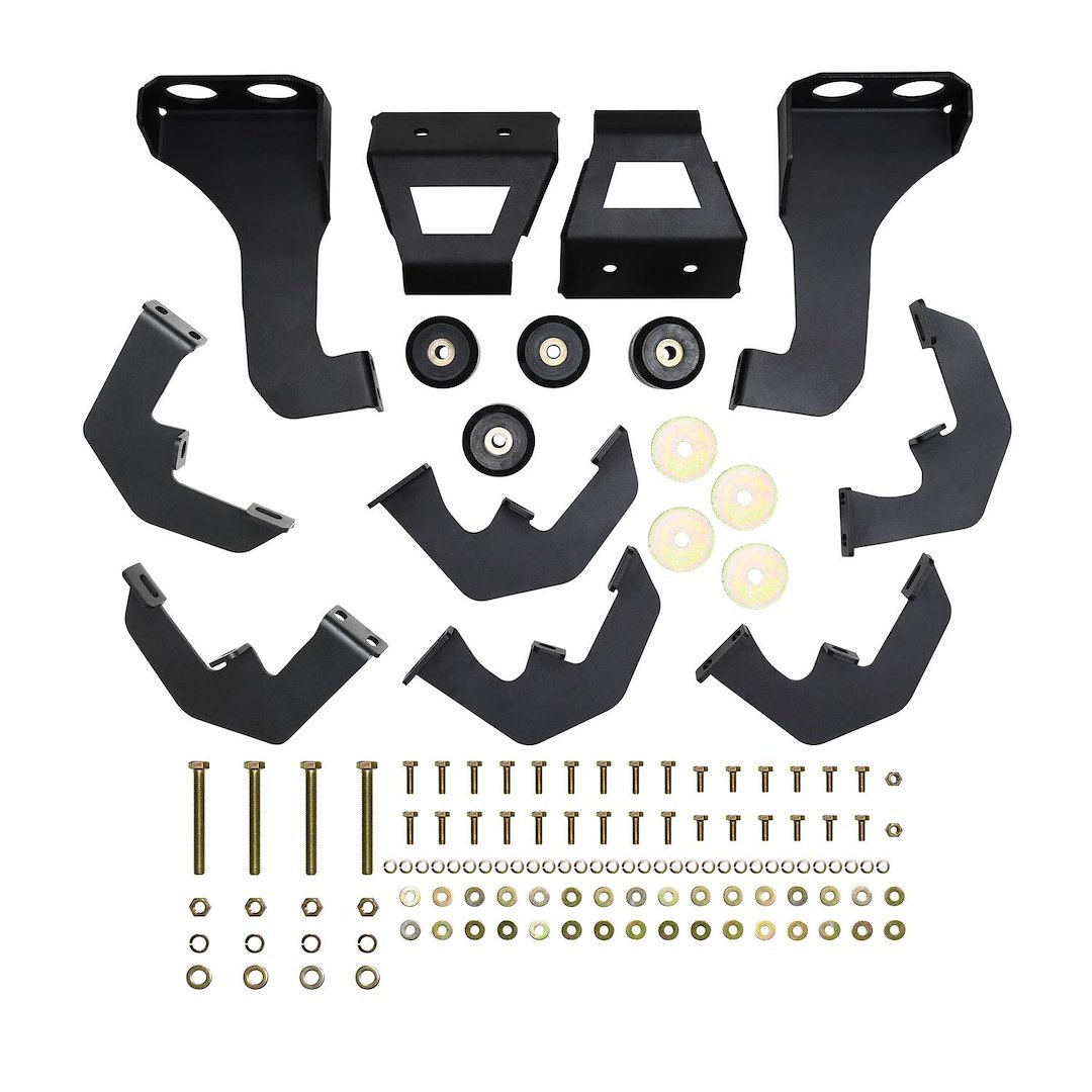 Westin Nerf Bar – Truck Wheel to Wheel, Hdx, With Drop Down Steps, With Bed Step, 3 Inch Square Straight, Textured Powder Coated, Black – 56-534775
